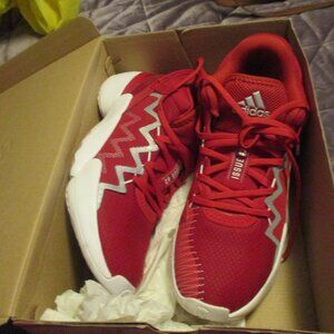 new adidas don  issue 2 sz 10 red  basketball shoe sneakers